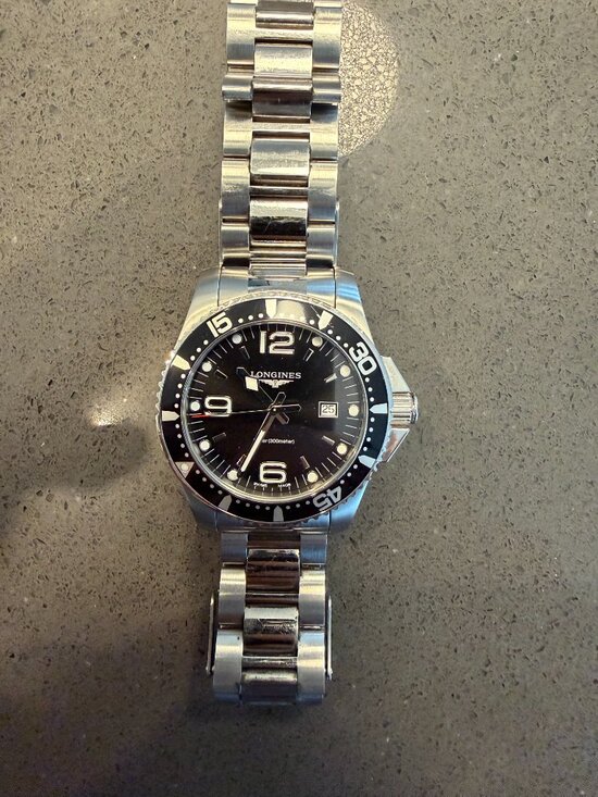 Longines Other - Longines  Hydro Conquest Quartz Black Dial Watch